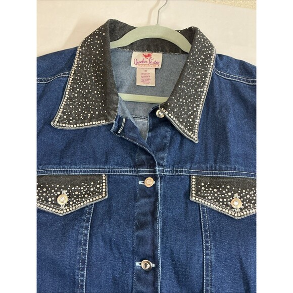 Quaker Factory Vintage Denim Jacket Size 1XL - Picture 2 of 3